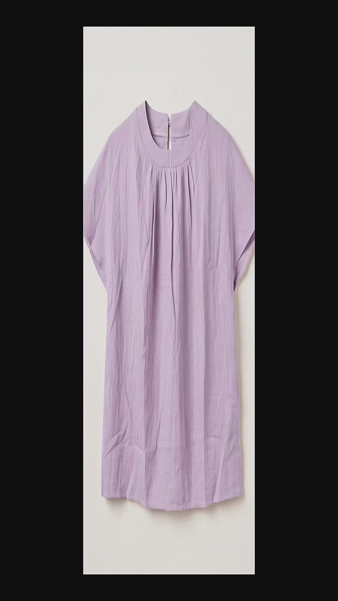 Leinenbluse für Damen – Kurzarm in Lila