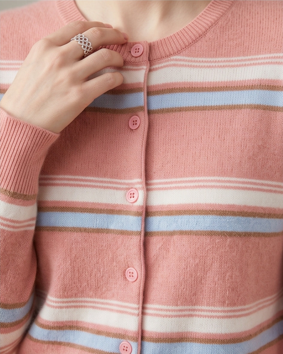 Strickjacke Cardigan Damen Wollpullover