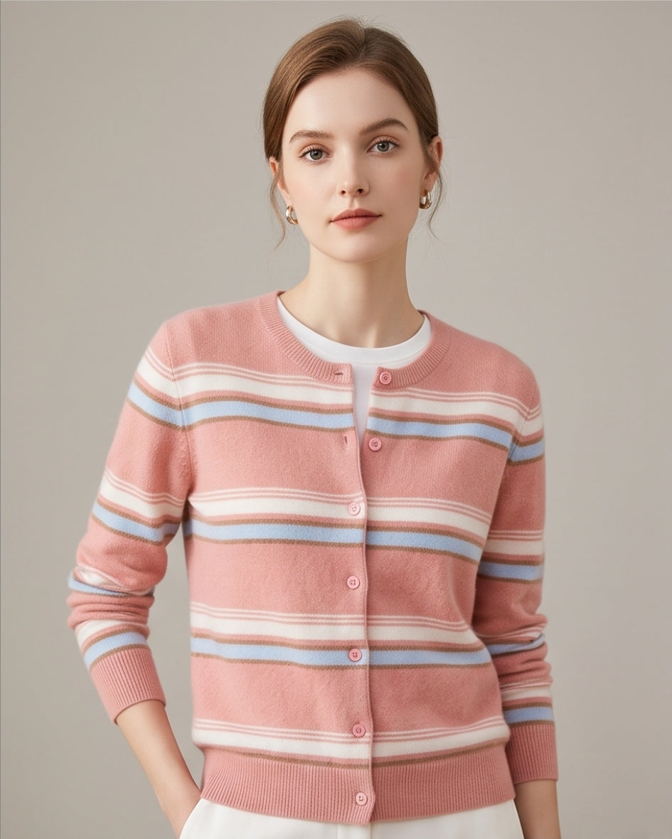 Strickjacke Cardigan Damen Wollpullover