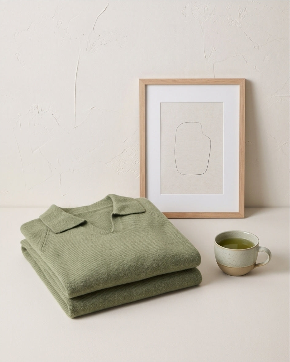 Wollpullover mit Reverskragen – Langarm