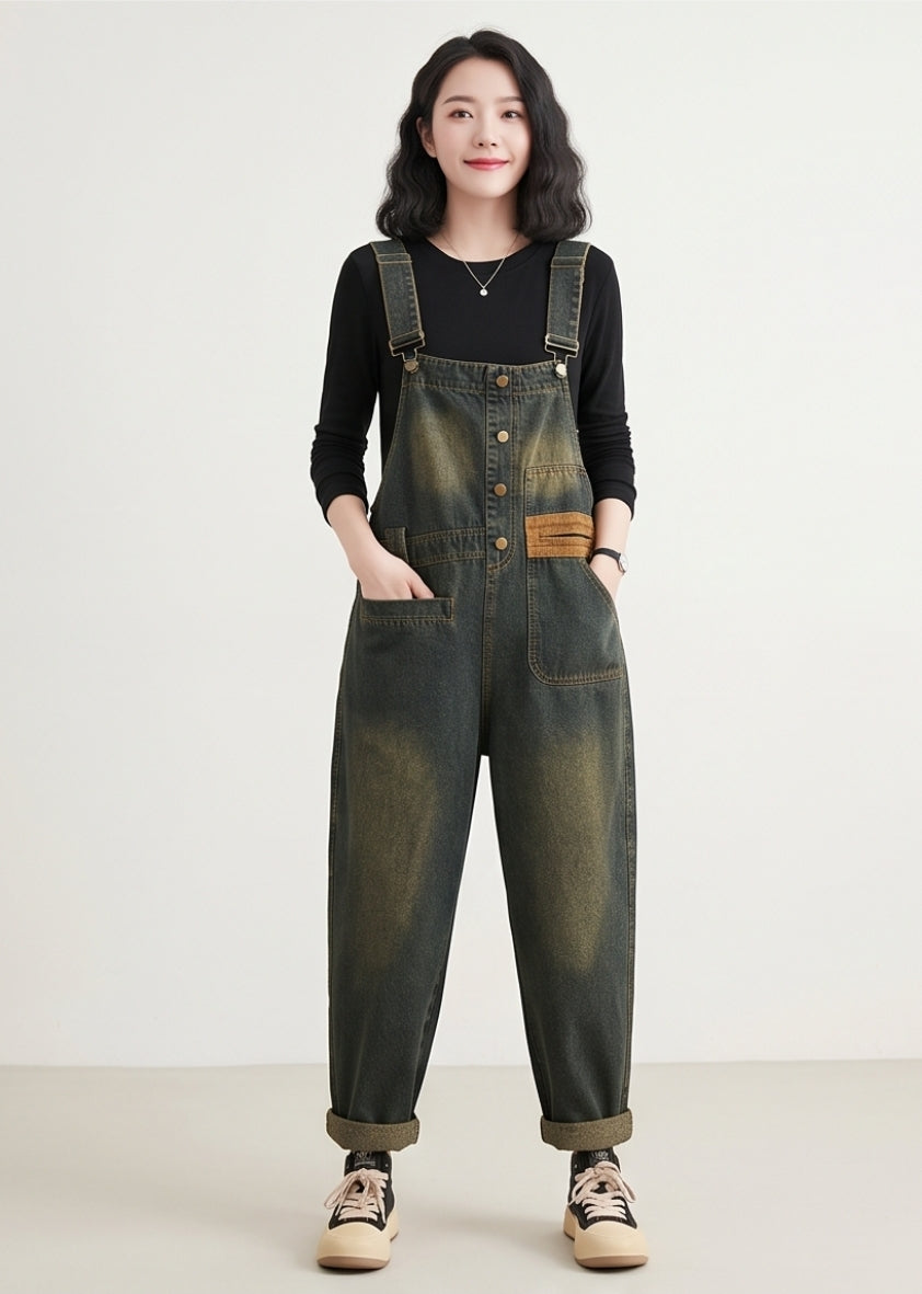 Damen Jeans-Latzhose – Lässig & bequem