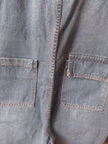 Trendige Damen Latzhose Denim Locker Freizeitlook, Sommer!