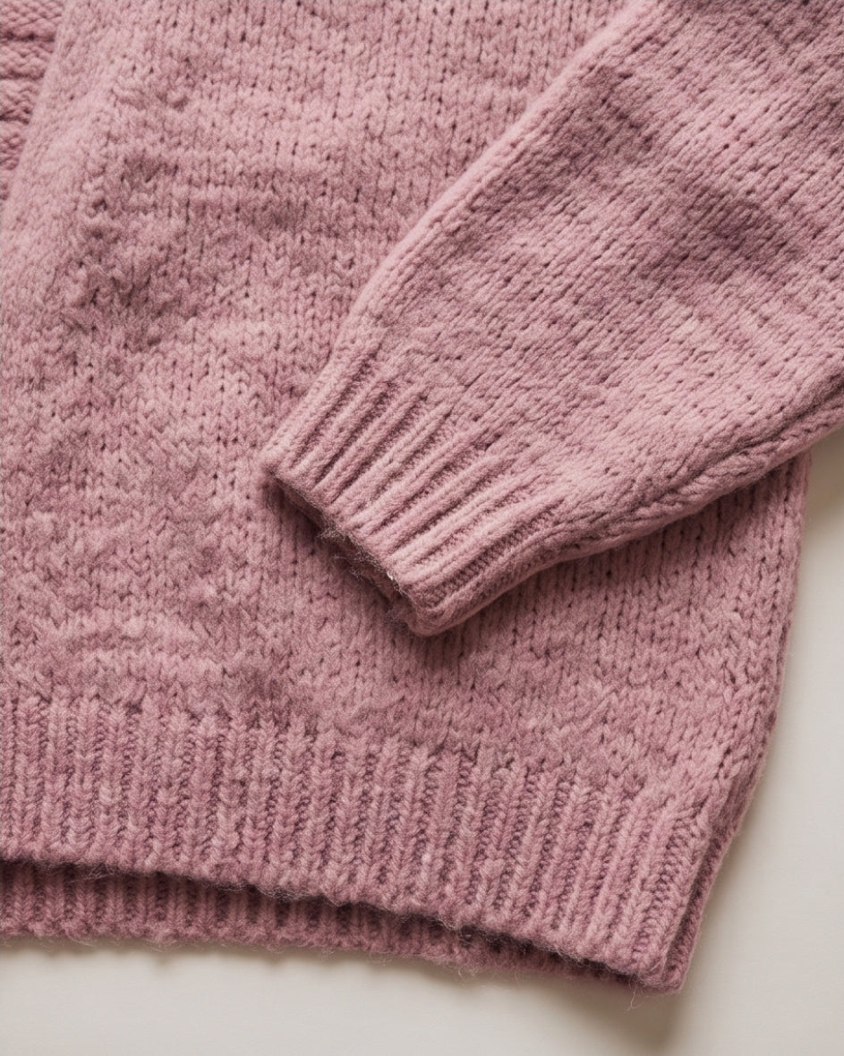 Damen Kuschel Cardigan Strickjacke Altrosa Oversize Größe 44/46 weich warm