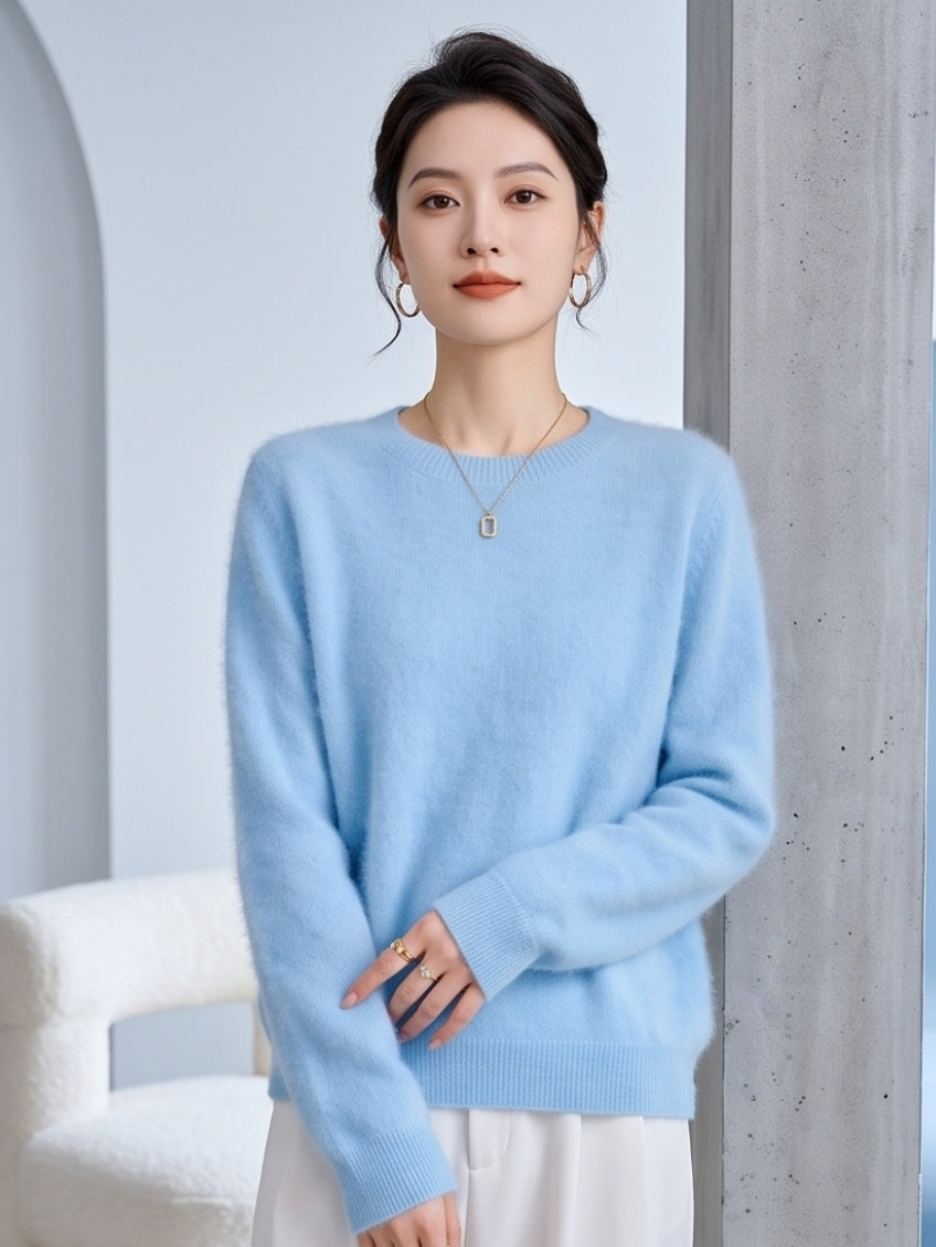 Damen Luxus Kaschmir Wollmix Pullover – Weich, Leicht & Elegant