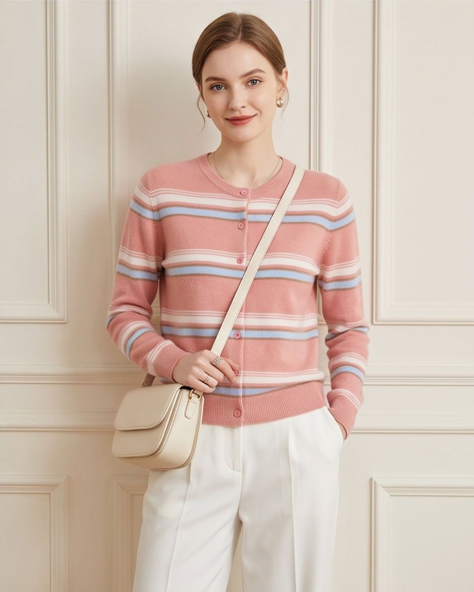 Strickjacke Cardigan Damen Wollpullover