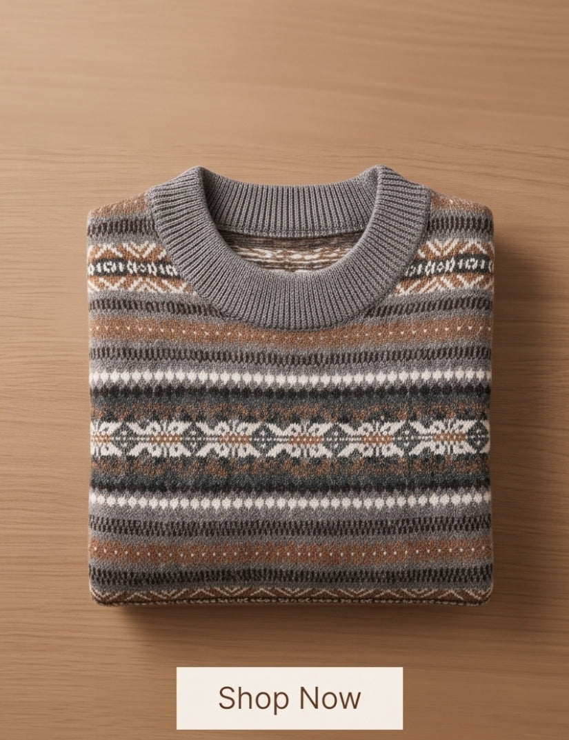 Klassischer Wollpullover – Leicht, warm & ideal für Winter
