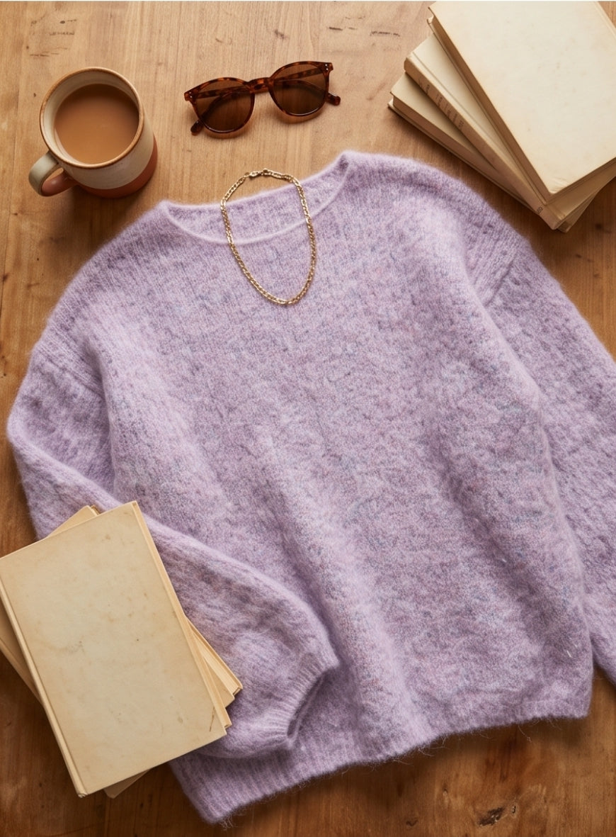 Eleganter Mohair-Look Pullover
