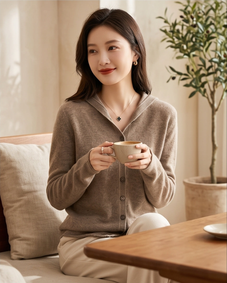 🤎 Damen Wollpullover aus 100 % Wolle