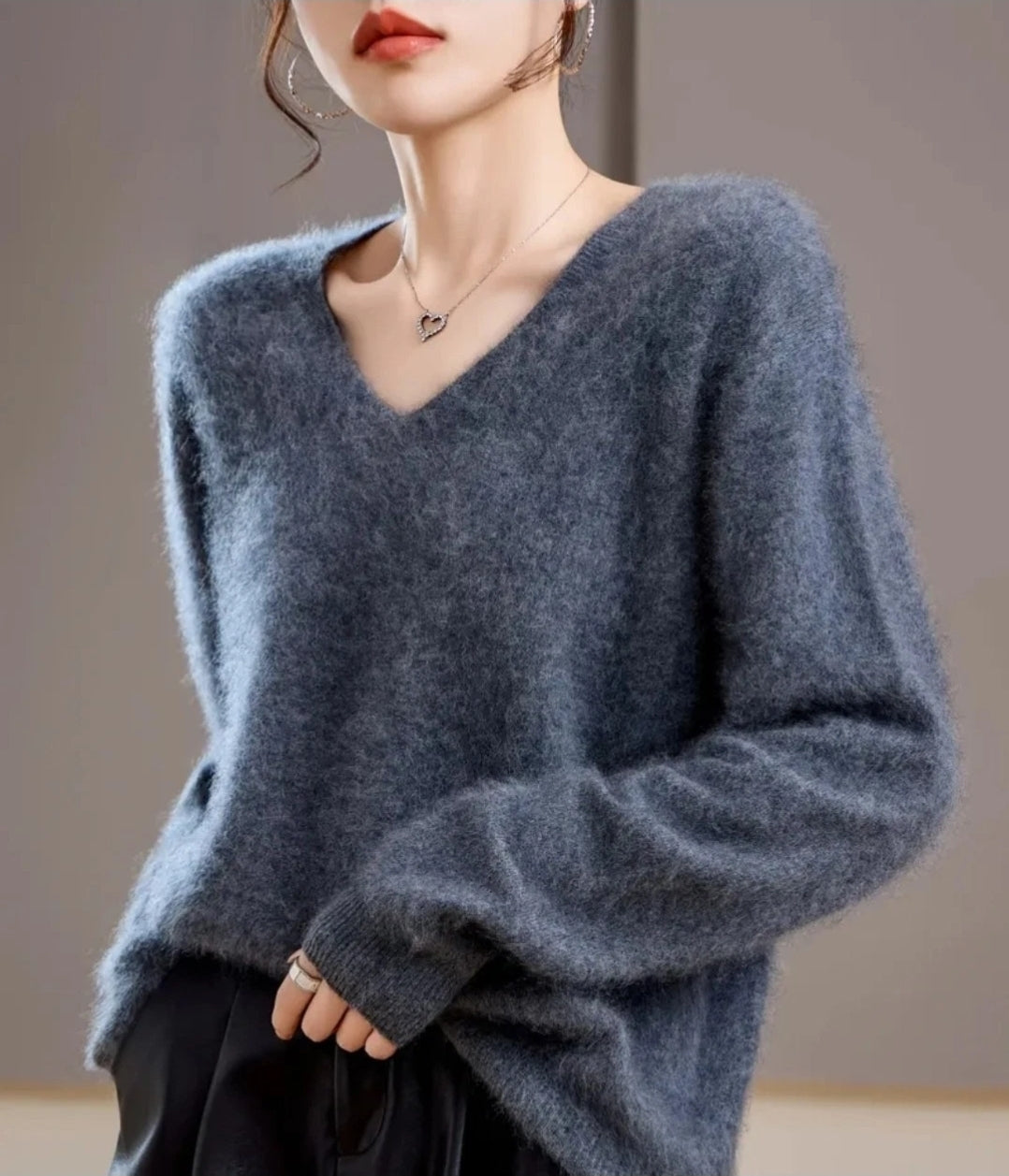 Kaschmir Wollmix Damen Pullover – Soft Luxury Look, Elegant