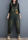 Trendige Damen Latzhose Denim Locker Freizeitlook, Sommer!