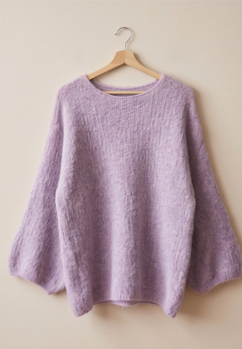 Eleganter Mohair-Look Pullover