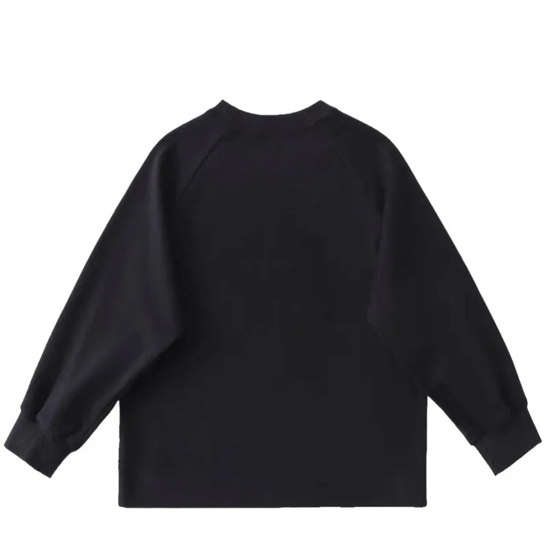 Dünnes Kinder Longshirt einfarbig – Leichtes Langarm T-Shirt