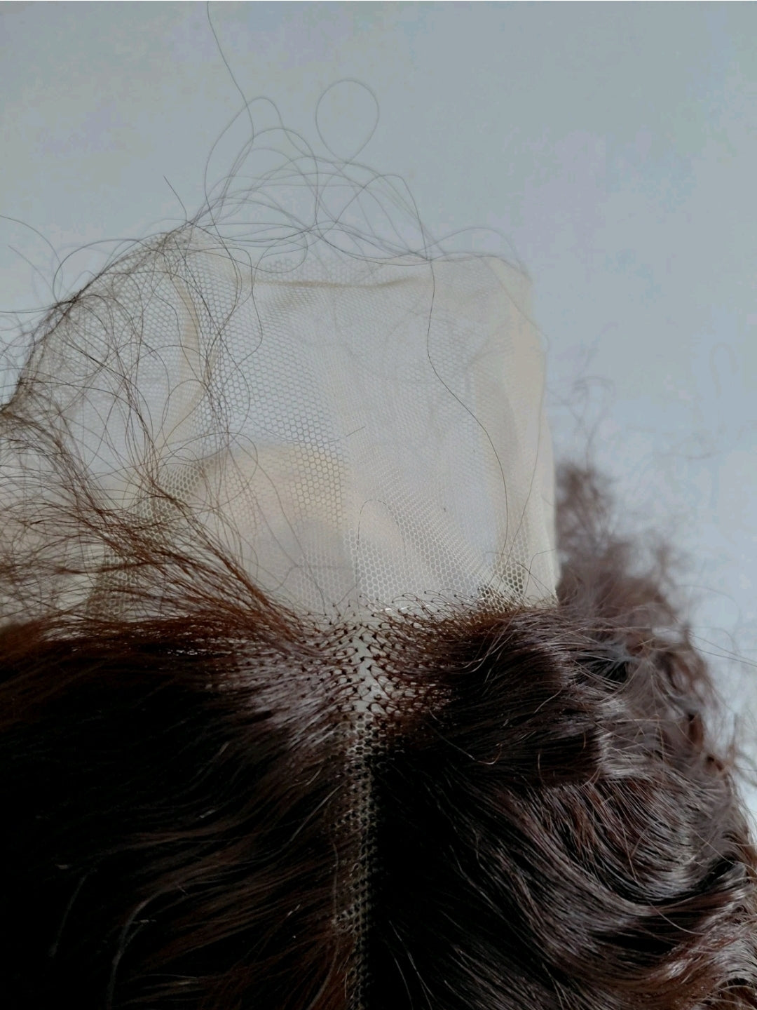 26" Dunkelbraune  Curly Lace Front Perücke 180% Dichte Hitzeresistent