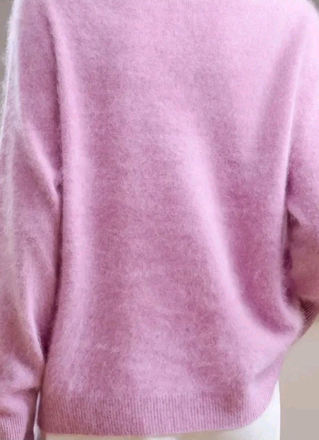 Rosa Damen Strickpullover Wolle Kaschmir weich
