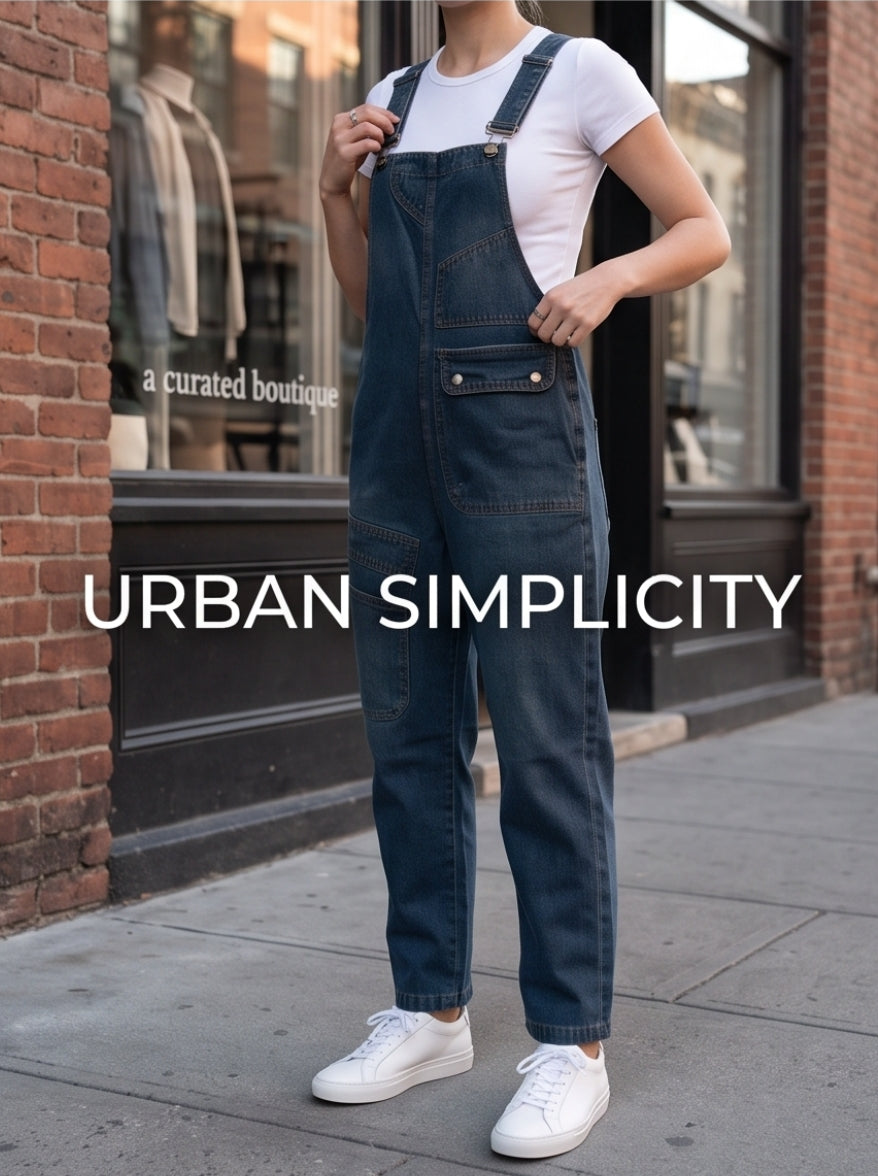 💙 Damen Jeans-Latzhose – Lässig & bequem