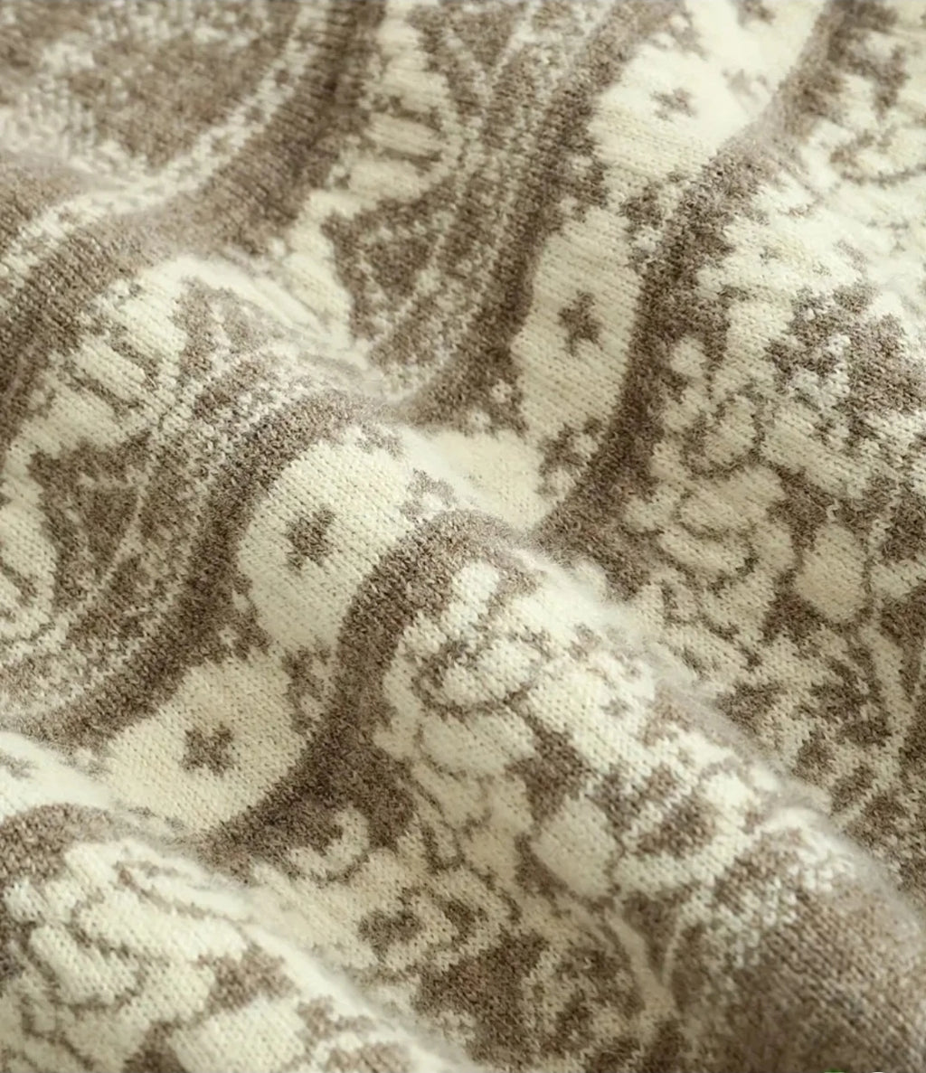 „Damen Norweger Pullover warm Winter Strickpullover weich.
