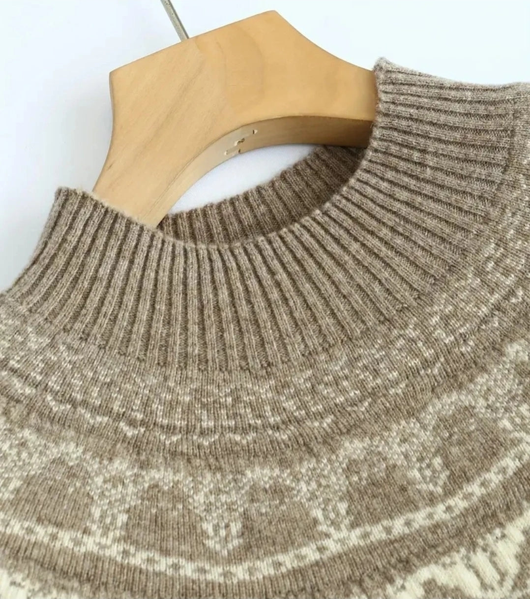 „Damen Norweger Pullover warm Winter Strickpullover weich.