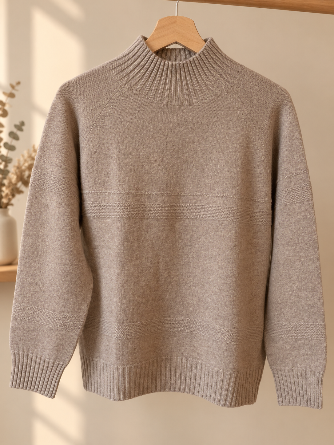 Eleganten Damen Wollpullover
