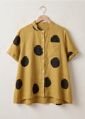 Vintage Bluse mit Polka-Dot-Muster für Damen
