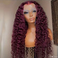 Burgunder Lace Front Perücke – 99J Farbe | 66 cm | 180% Dichte