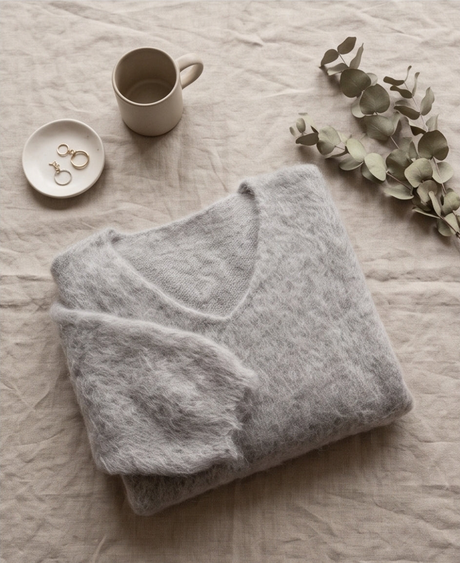 Damen Alpaka-Wollpullover