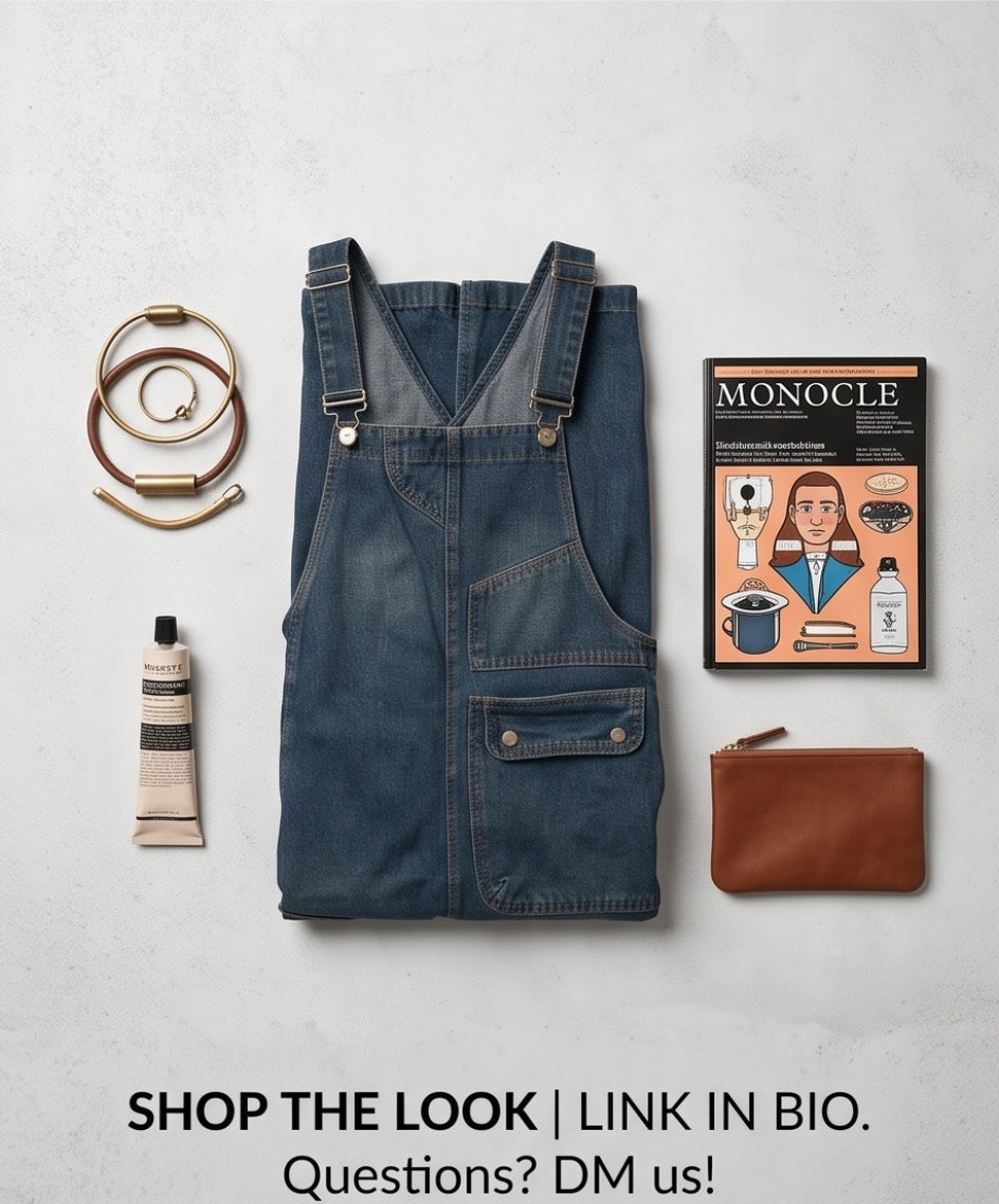 💙 Damen Jeans-Latzhose – Lässig & bequem