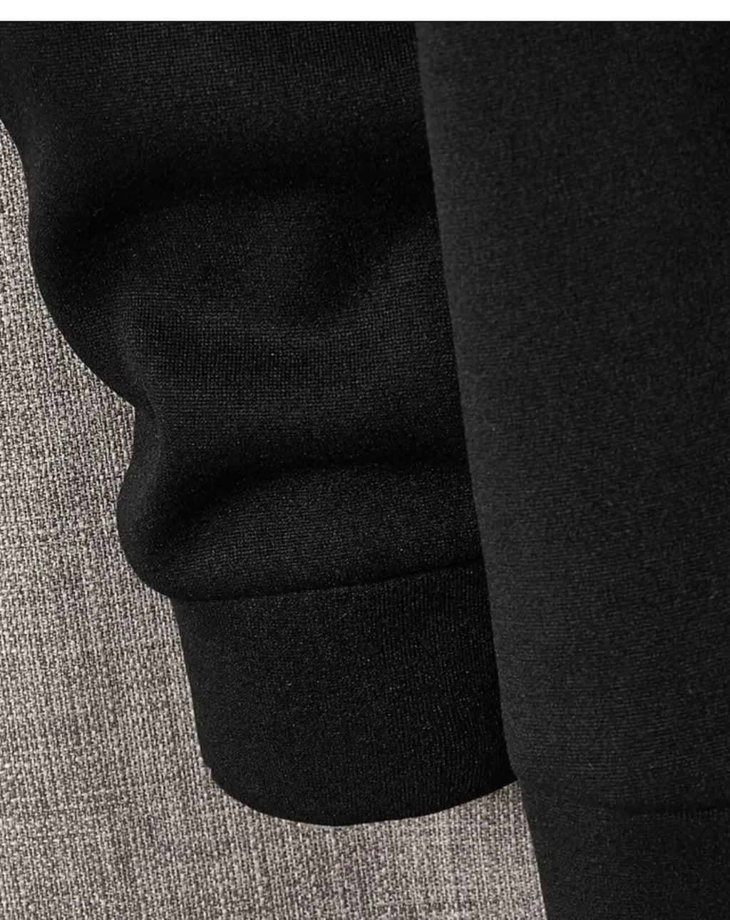 Herren Dünn Lässiges Sweatshirt – Reverse Buchstaben Print –Mit Kordelzugtaschen