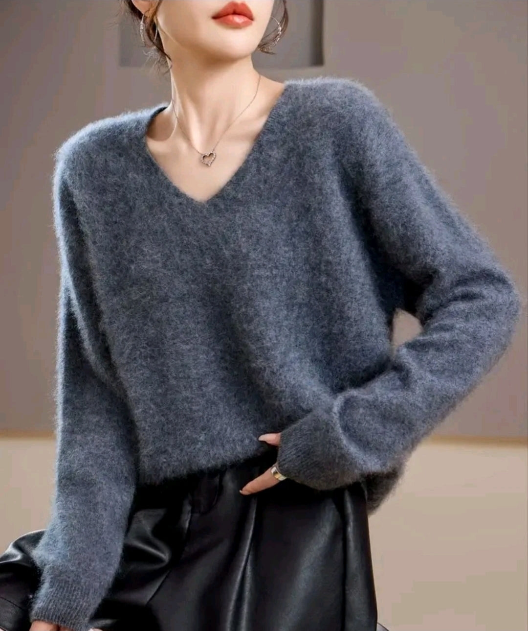 Kaschmir Wollmix Damen Pullover – Soft Luxury Look, Elegant