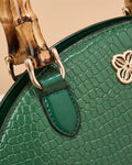 👜 Premium Vintage Bambus-Handtasche für Damen